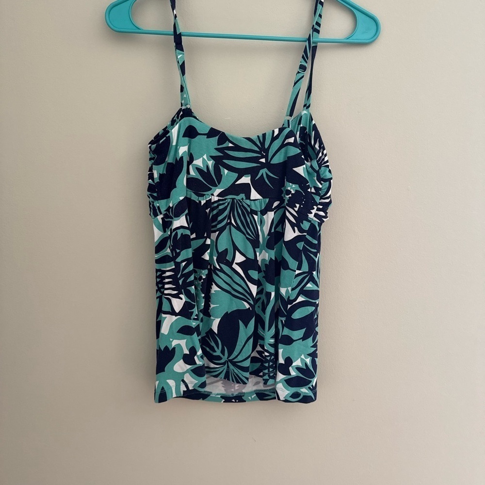 Tommy Bahama Tank Top Spaghetti Strap Twist Knot Multicolor Floral  XS NWOT